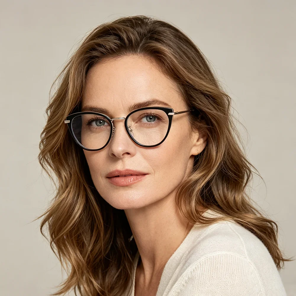 VIVIBEE Women's Blue Light Blocking Glasses - Cat Eye Computer Gaming Eyewear, UV400 Protection