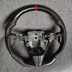 For Mazda 3 MPS 100% Real Carbon Fiber Steering Wheel With Leather