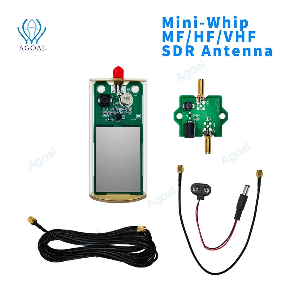 

Mini-Whip MF/HF/VHF SDR Antenna MiniWhip Shortwave Active Antenna for Ore Radio, Tube (Transistor) Radio, RTL-SDR Receive hackrf