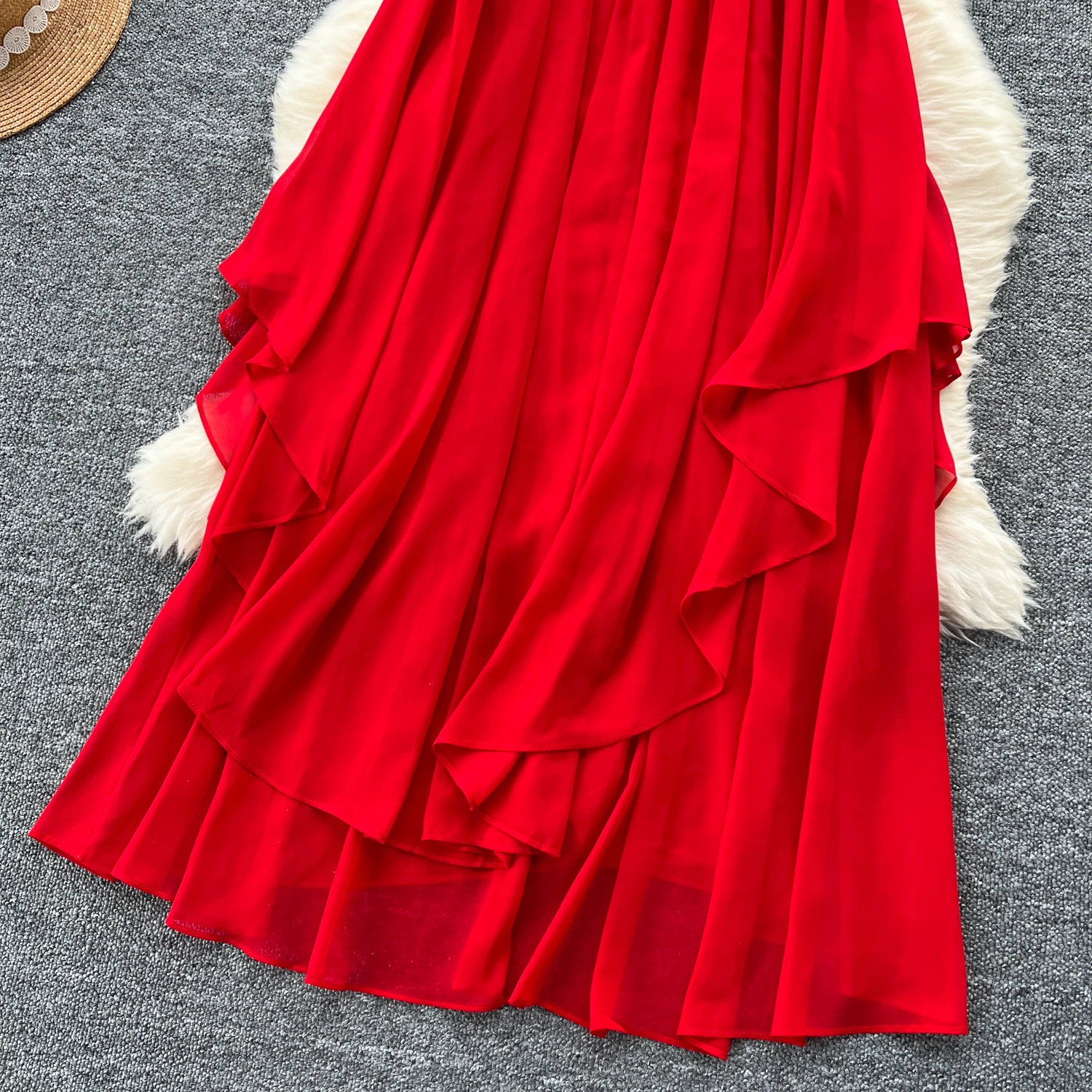 Elegant mesh backless Slip Dress Fairy A-line Vestidos korean fashion Women summer Beach Sweet loose dresses