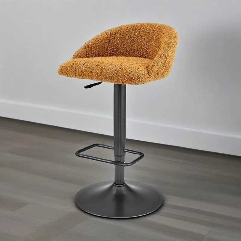 Silla De Bar De soporte Vintage, silla De Bar giratoria ergonómica ligera De tela, Bancos De Barra plegables De Cocina, muebles De Bar