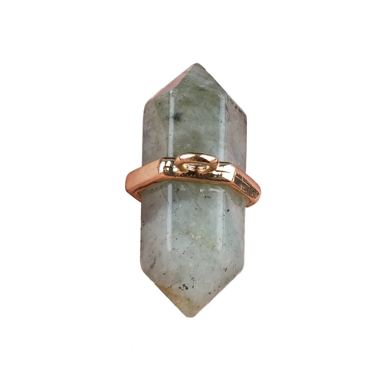 

Healing Chakra Labradorite Double Terminated Hexagonal Gemstone Pendant for Making Jewelry Women Men Yoga Necklace Charms