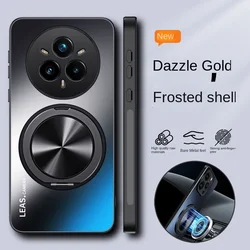 For OPPO Realme 14 Pro Plus Case Hard AG Matte With Ring Stand Magnetic Protective Back Cover Case For Realme 14Pro Plus Shell