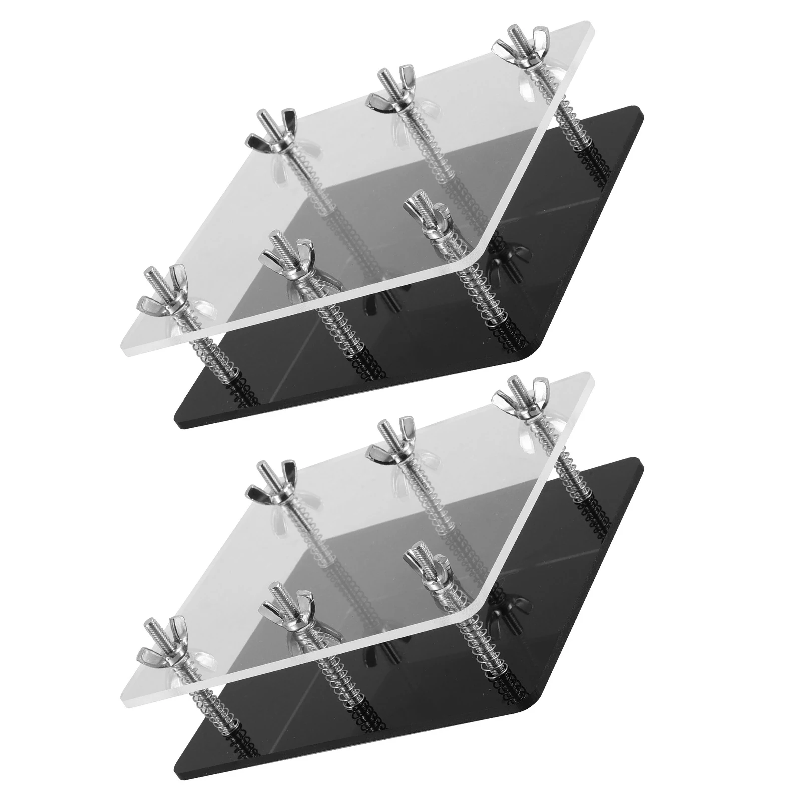 2pcs Bending Corrector Tool Flat Card Press Kit For Sports Card Fixing Protection Portable Acrylic Holder Case