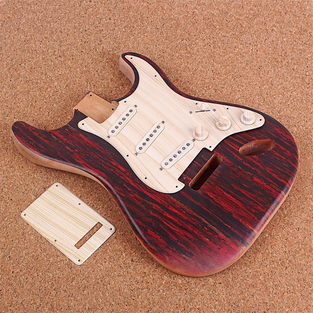 Prewired-Loaded Pickguard Guard Cover Maple Double Coils Pickups Scratch Plate Strat Guitar Parts Music Equipment Accessories