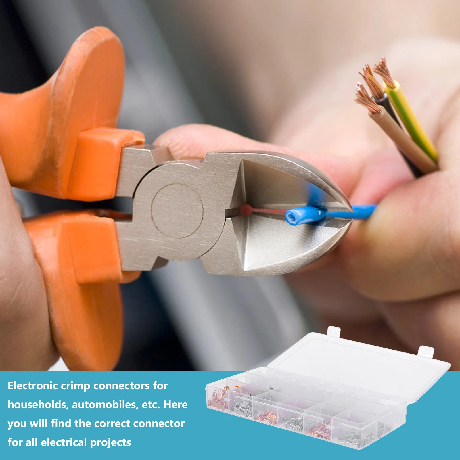 

Набор из 540 шт. пружинных клемм холодной прессовки для проводов, 2.8, 4.8, 6.3 мм, медные наконечники-лопатки, комплект для ремонта электропроводки