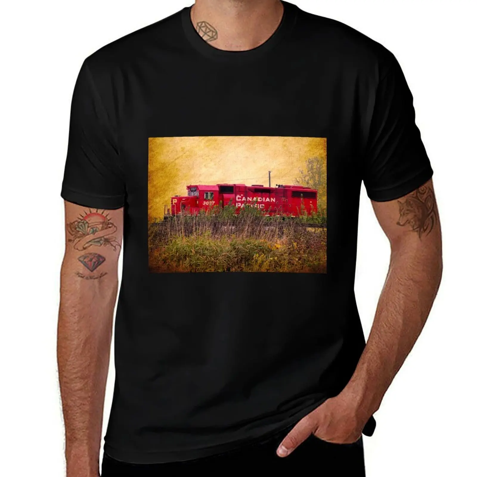 

CP Engine T-Shirt Casual Pattern Print Tee Shirt