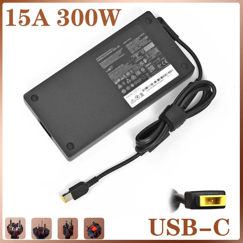 

300W AC Adapter Charger For Lenovo ThinkPad 20V 15A R9000P R9000K Y9000K 5A10W86289 ADL300SDC3A Laptop Power Supply