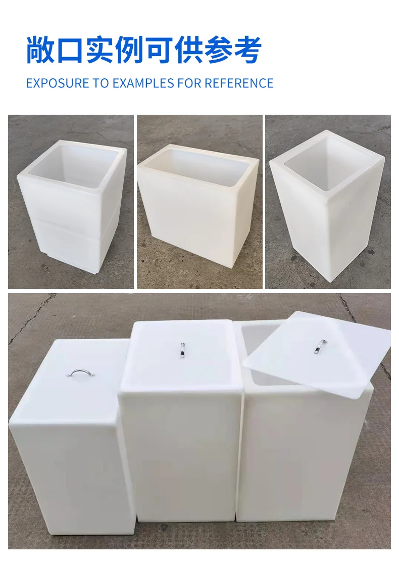 Horizontaler rechteckiger Kunststoff-Wassertank mit 70 l Fabrikpreis