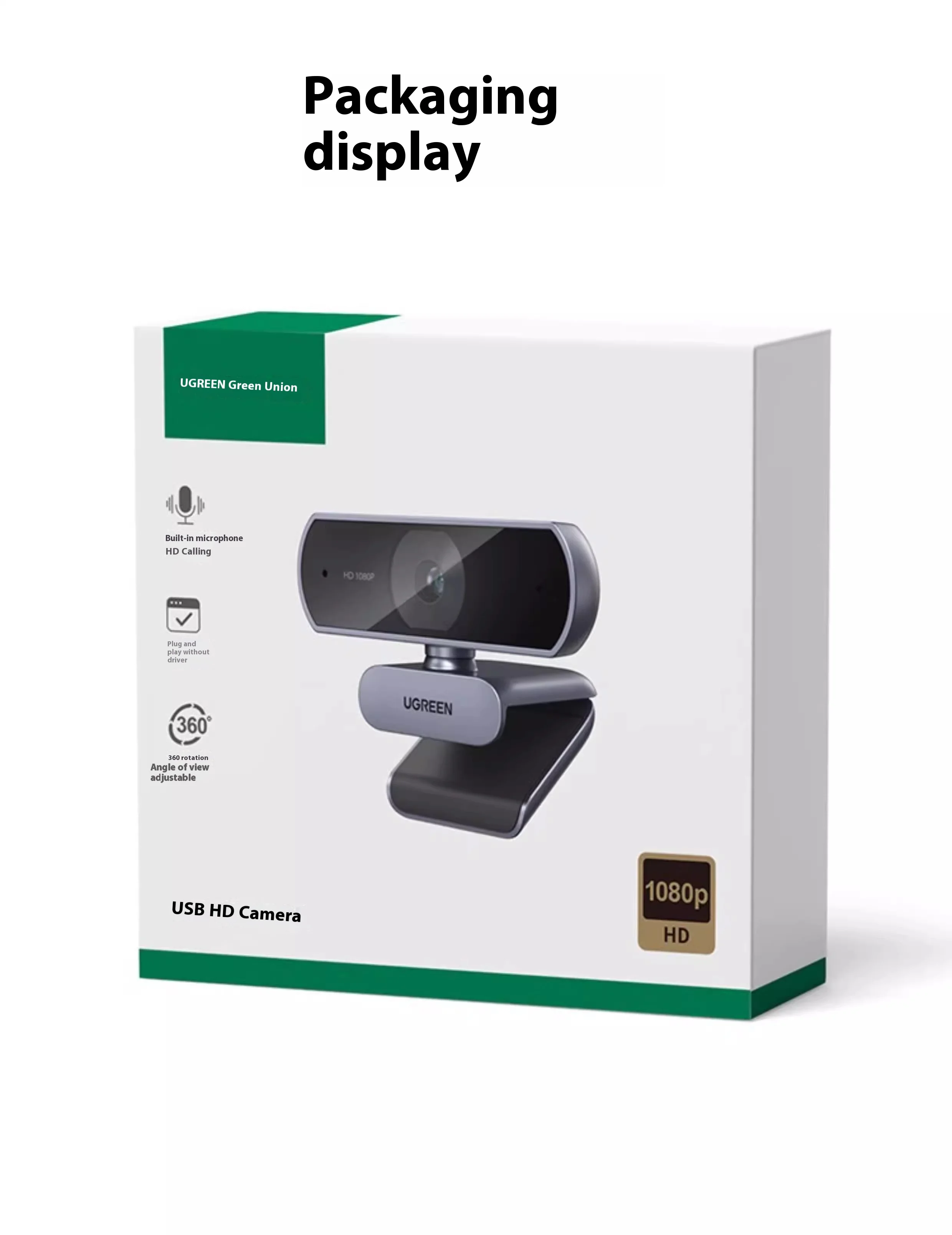 كاميرا ويب UGREEN 4K FHD بدقة 8 ميجابكسل للكمبيوتر الشخصي PDAF التركيز التلقائي المزدوج AI ميكروفونات إلغاء الضوضاء كاميرا ويب تعمل للتكبير/الفرق/جوجل ميت