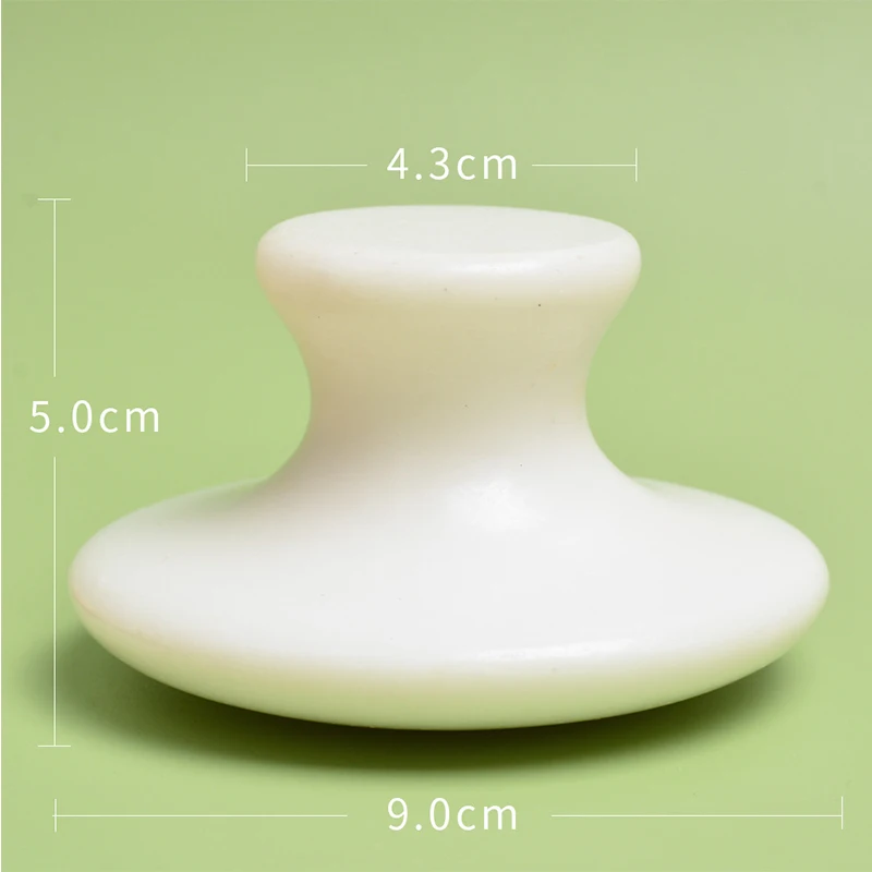 Natural Jade Large Mushroom-Head Massager Xiuyan Jade Gua Sha Beauty Massage Stick Beauty Salon Meridian Massage Stone