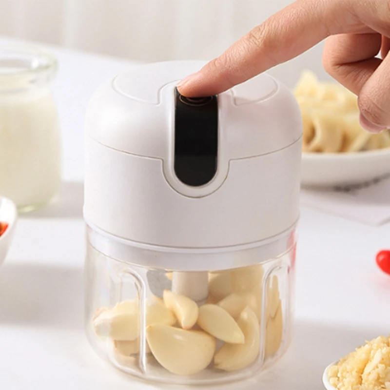 Garlic Masher Chopper With USB Charging Mini Food Processor Multi Chopper Garlic Blender