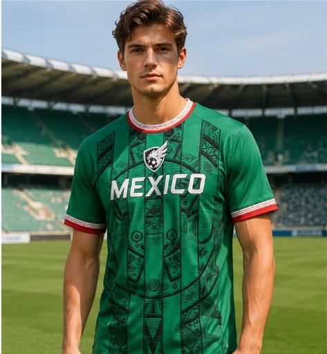 2026 Mexico Football Men's T-shirt Printed Quick drying Outdoor Sports Training Competition Daily Wear Same gender