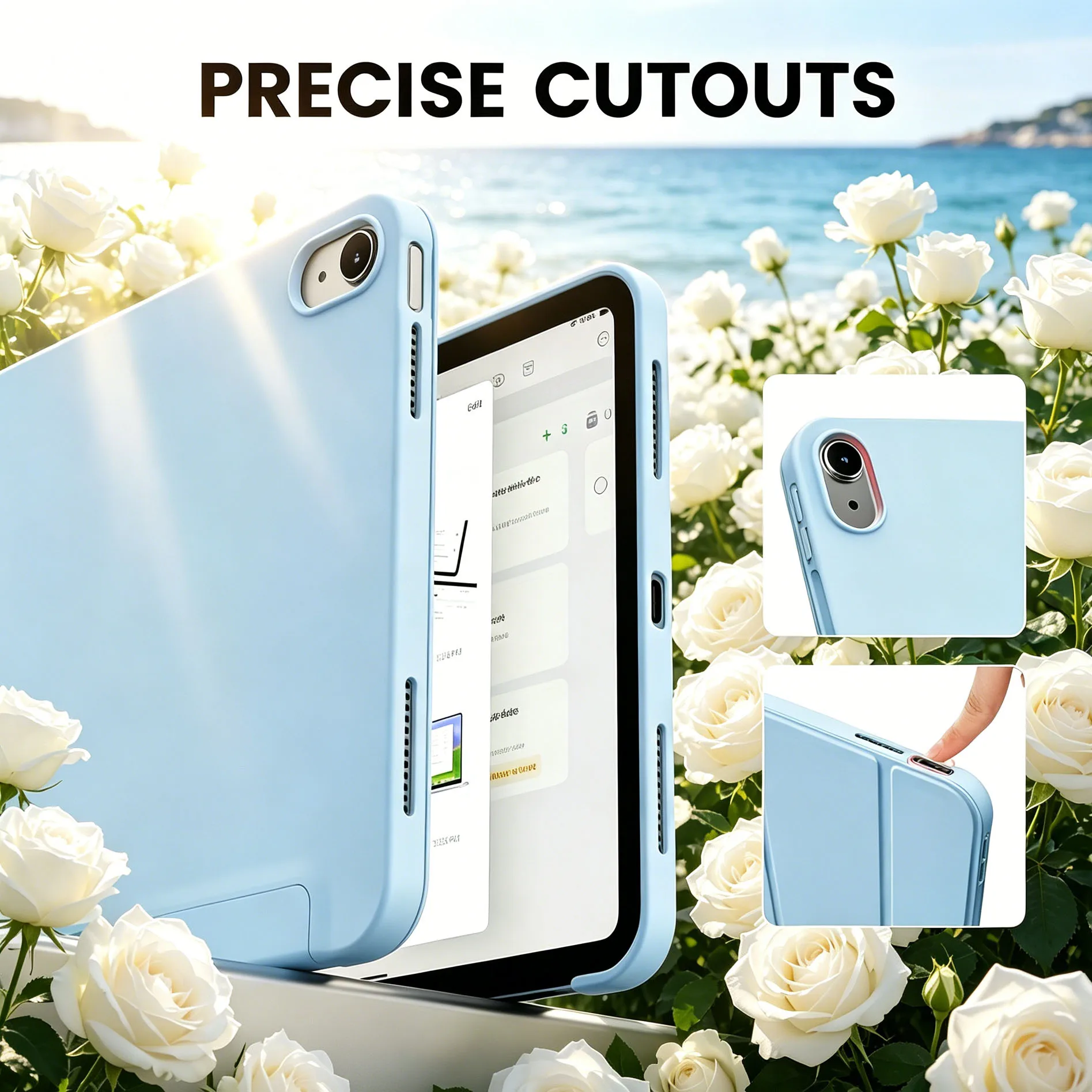 Case for iPad mini Air Pro 8.3 9.7 10.2 10.5 10.9 11 12.9 13 11th 10th 9th 8th 7th 6th 5th Slim Shockproof Full-Cover Soft Case