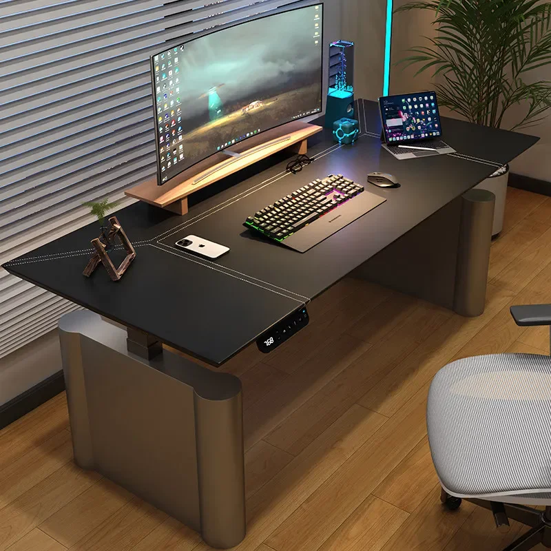 fe-Display Design Office Desk Multifunctional Luxury Drawer Standing Gaming Computer Office Desk Modern Ufficio Hotel Furniture