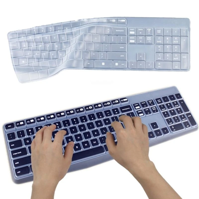 Keyboard komputer desktop menutupi kulit untuk K235 K375 MK235 MK315 Keyboards, Keyboard Tahan Air Antiden Kulit Pelindung Kulit