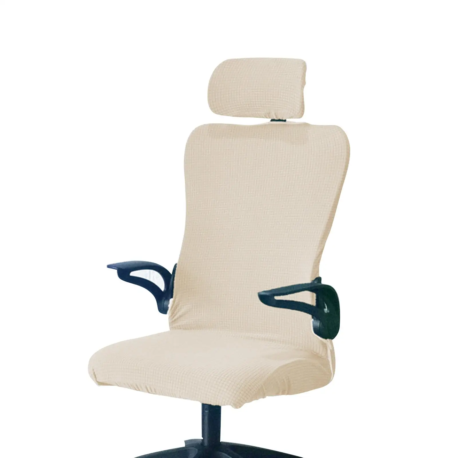 Office Chair Cover with Headrest cover Chair Covers with Durable Zippers for Home Kitchen Rotating Computer Chair