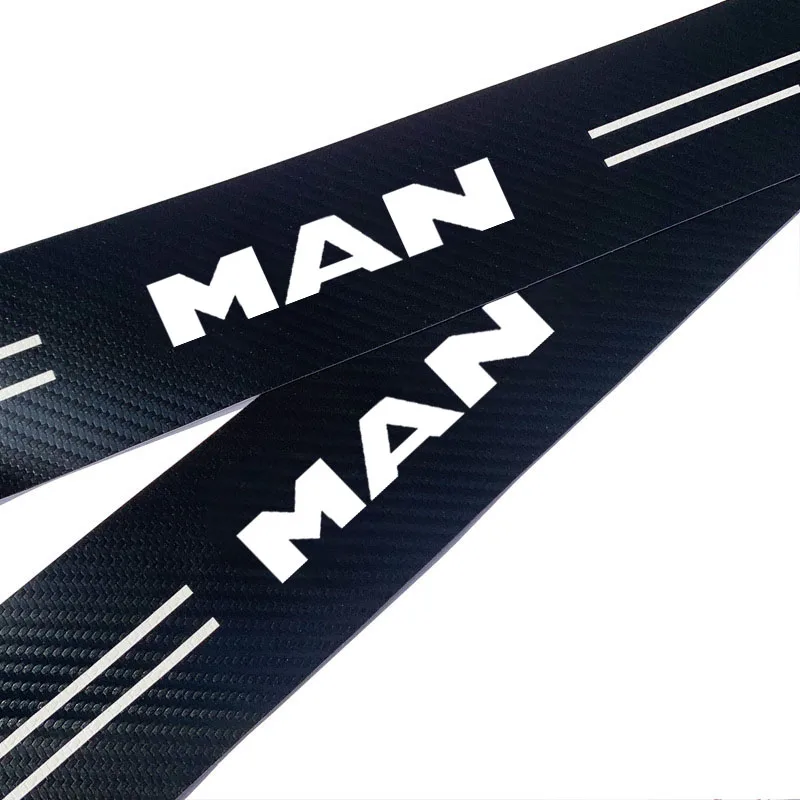 

Auto Door Sill Carbon Fiber Sticker Protector Strip Waterproof Protect FilmFor MAN TGX TGM TGA TGS TGE Far Fashion Accessories
