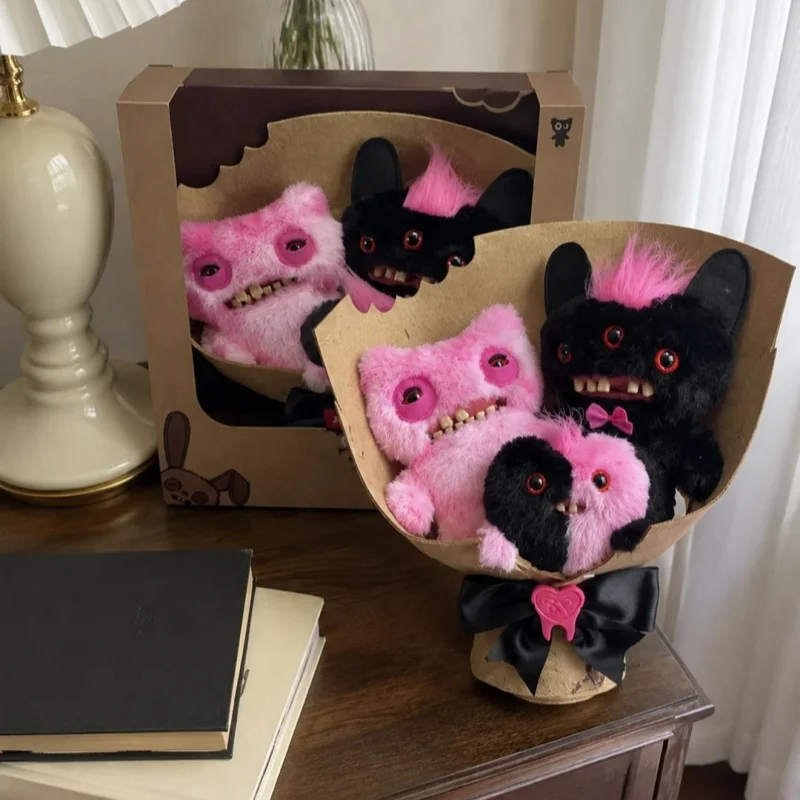 Original Fuggler Bouquets Set Funny Ugly Monster Flower Plush Toy Cute Dolls Toy For Valentine'S Day Mother'S Day Birthday Toy