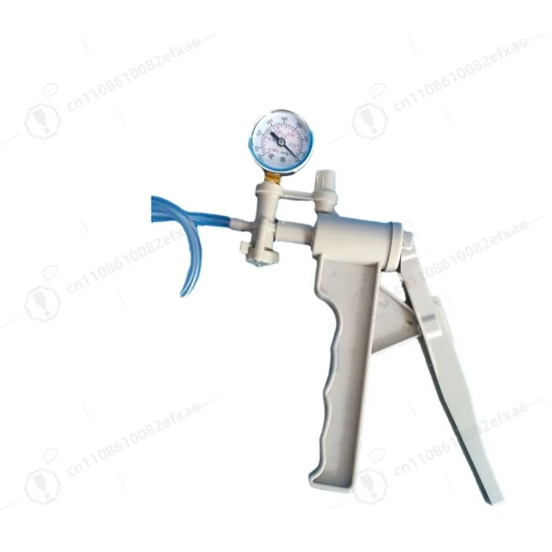 

Manual Vacuum Pump with Gauge Hand Squeeze Air Suction Pump Laboratory Filtration Extraction Tool