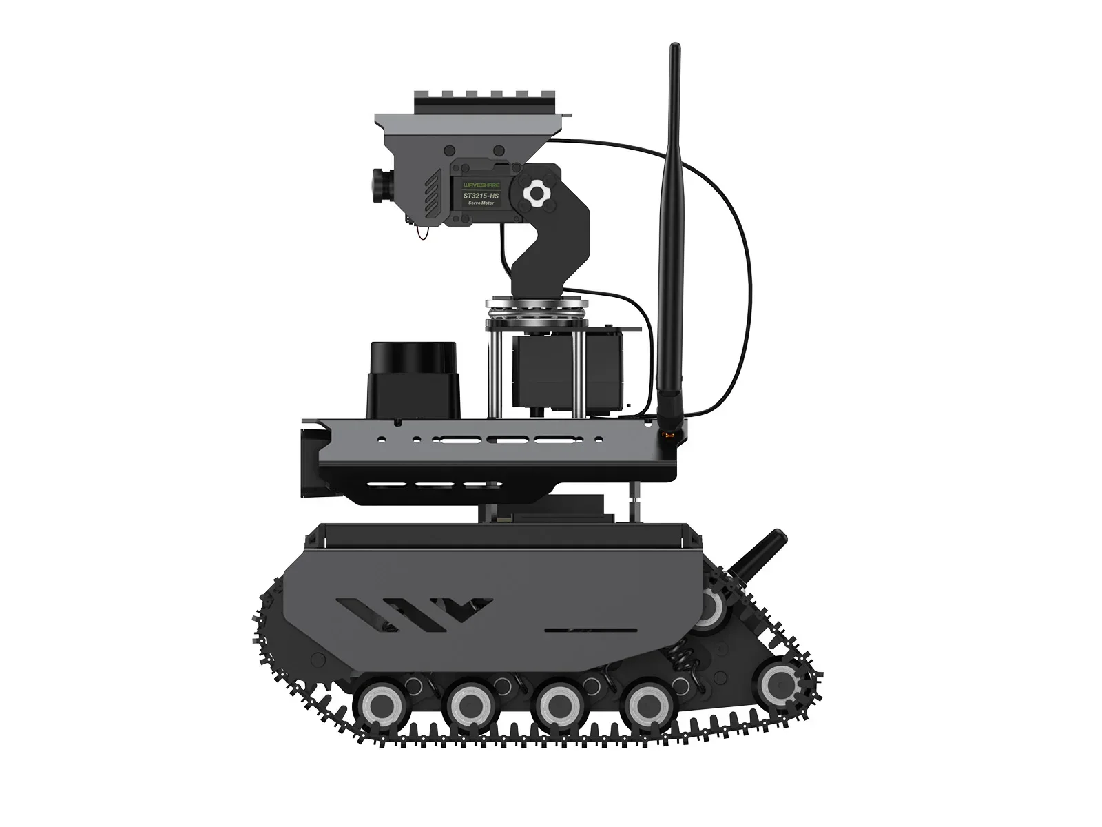 Waveshare UGV Beast ROS 2 AI Robot Open-source Off-Road Tracked Robot For Jetson Orin Board, Dual controllers, 360° Flexible