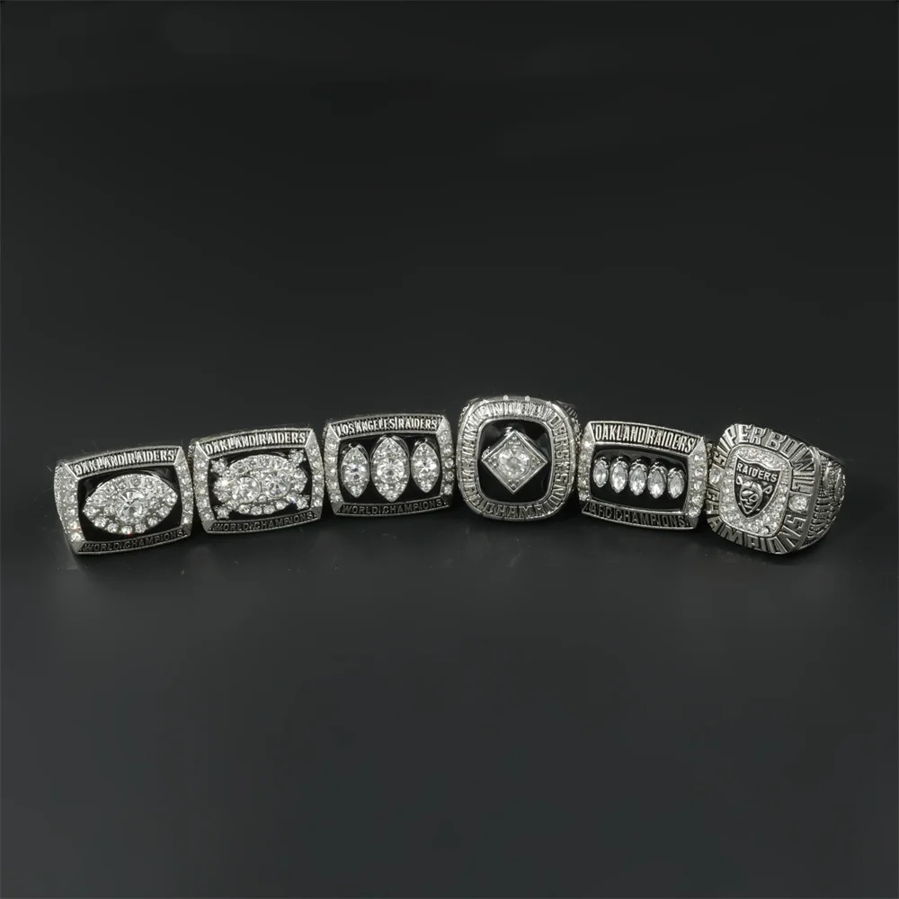 Silver Rugby Championship Rings Gift Fans' Favorite Ring Award Prize Trophy Ring for Sports Winner Fan Souvenirs Gift