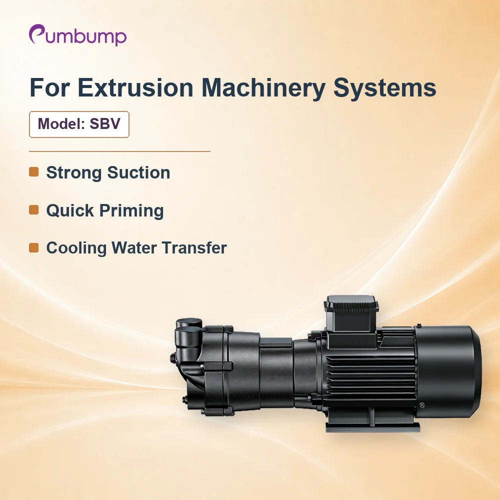 Vacuum Priming Pump Extrusion Machinery Cooling Water Transfer Strong Suction Flow 800L/min Head 70m DN25-80 1.1-15kW