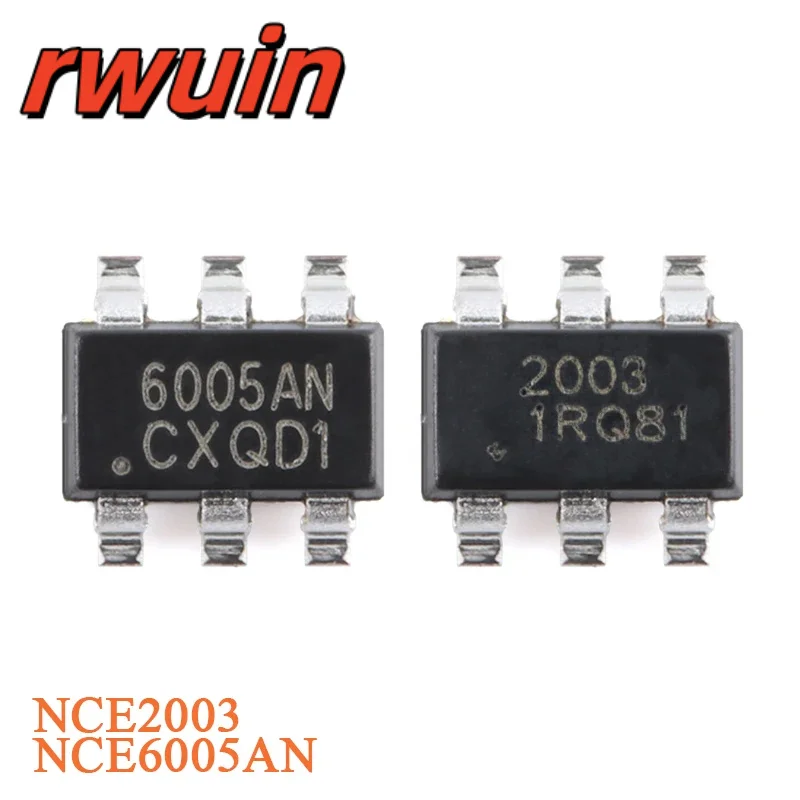 50Pcs/20Pcs NCE2003 SOT-23-6 N+P Channel 20V 3A MOSFET Field Effect Transistor Enhanced Power NCE6005AN 60V 5A