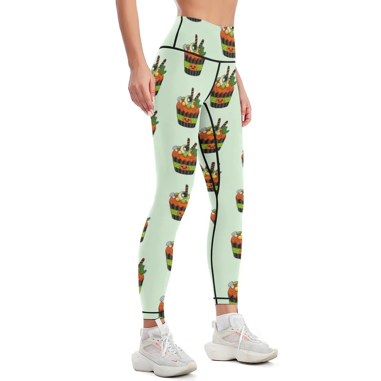 Halloween Zombie Cupcake Leggings Pants sport Women's pants Fitness's gym clothes harem pants Womens Leggings