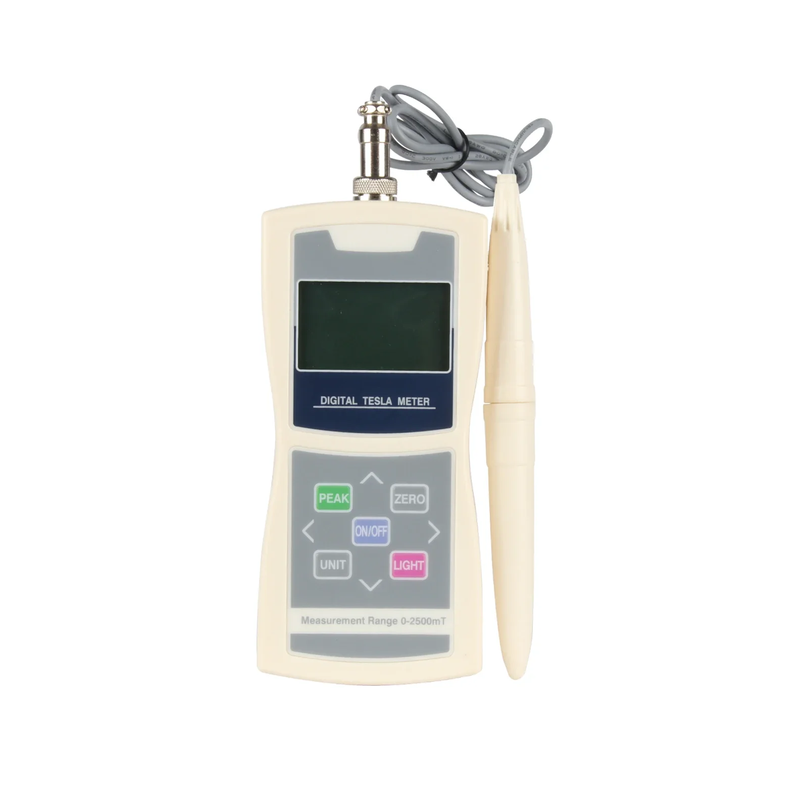 High Accuracy Magnetic Field Tester Auto-ranging 200mT/2500mT Digital te s la Meter Gaussmeter with Standard Radial Hall Probe