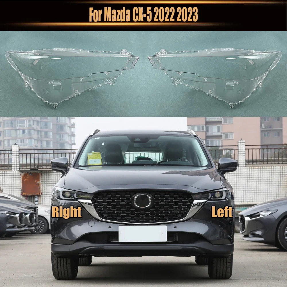 

For Mazda CX-5 2022 2023 Front Headlight Shell Headlamp Cover Headlight Cover Plexiglass Replace Original Lampshade