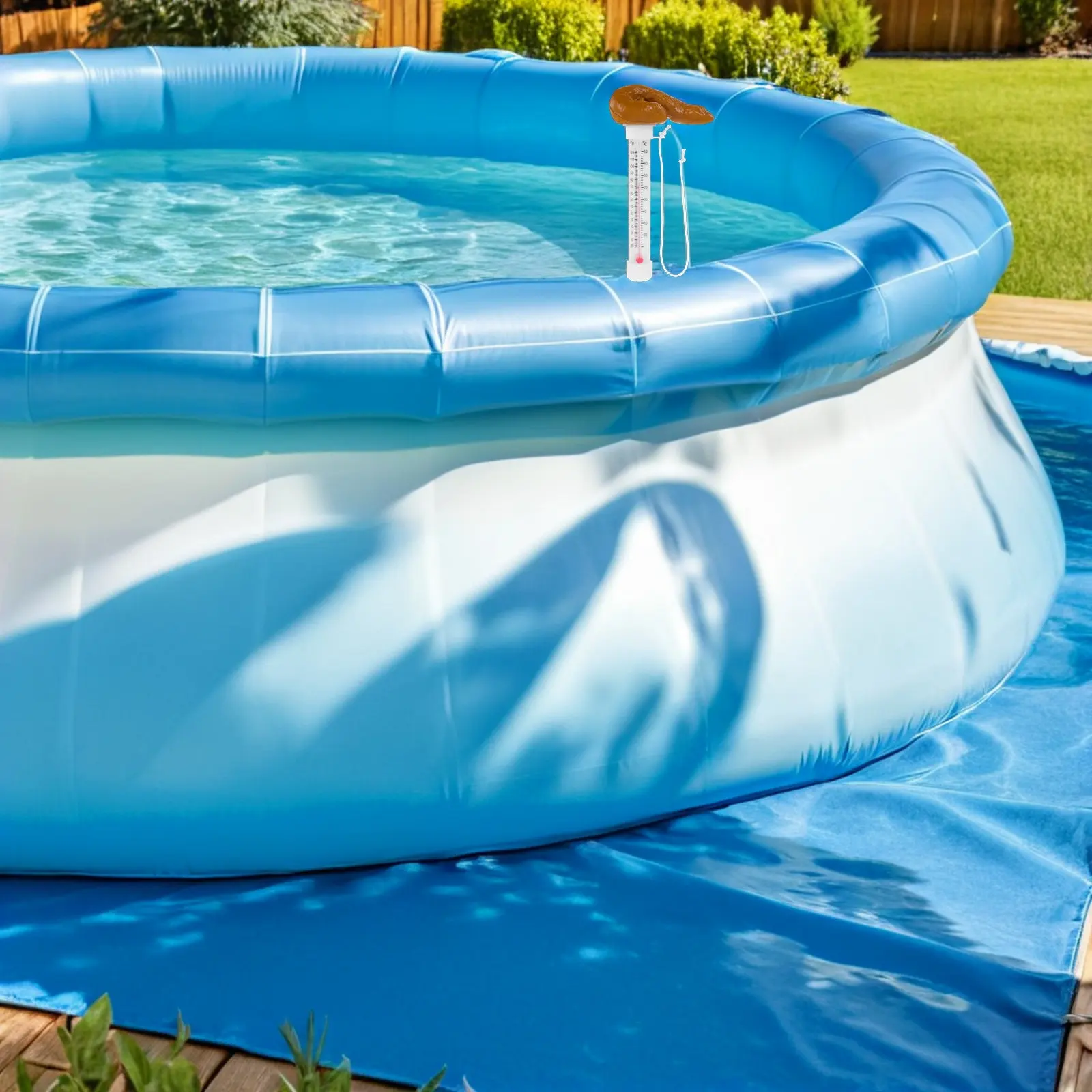 

Плавающий термометр для бассейна с забавным дизайном в виде какашки, легко читаемый, для измерения температуры воды в бассейнах, спа-бассейнах, гидромассажных ваннах, прудах