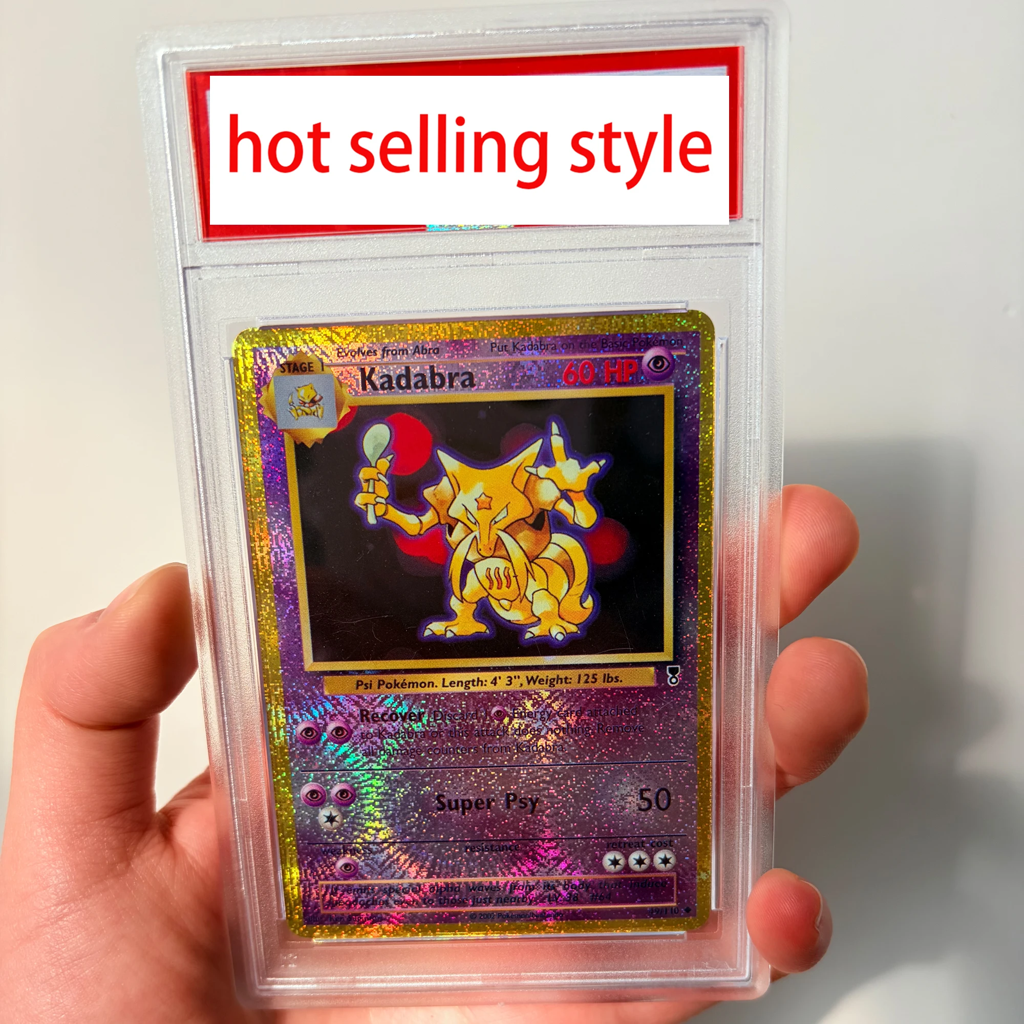 

Diy Self Made Ptcg Kadabra Копия Рейтинг карты Преломление Цвет Флэш Ptcg Kadabra Коллекционная карта Аниме Карты Подарочные игрушки