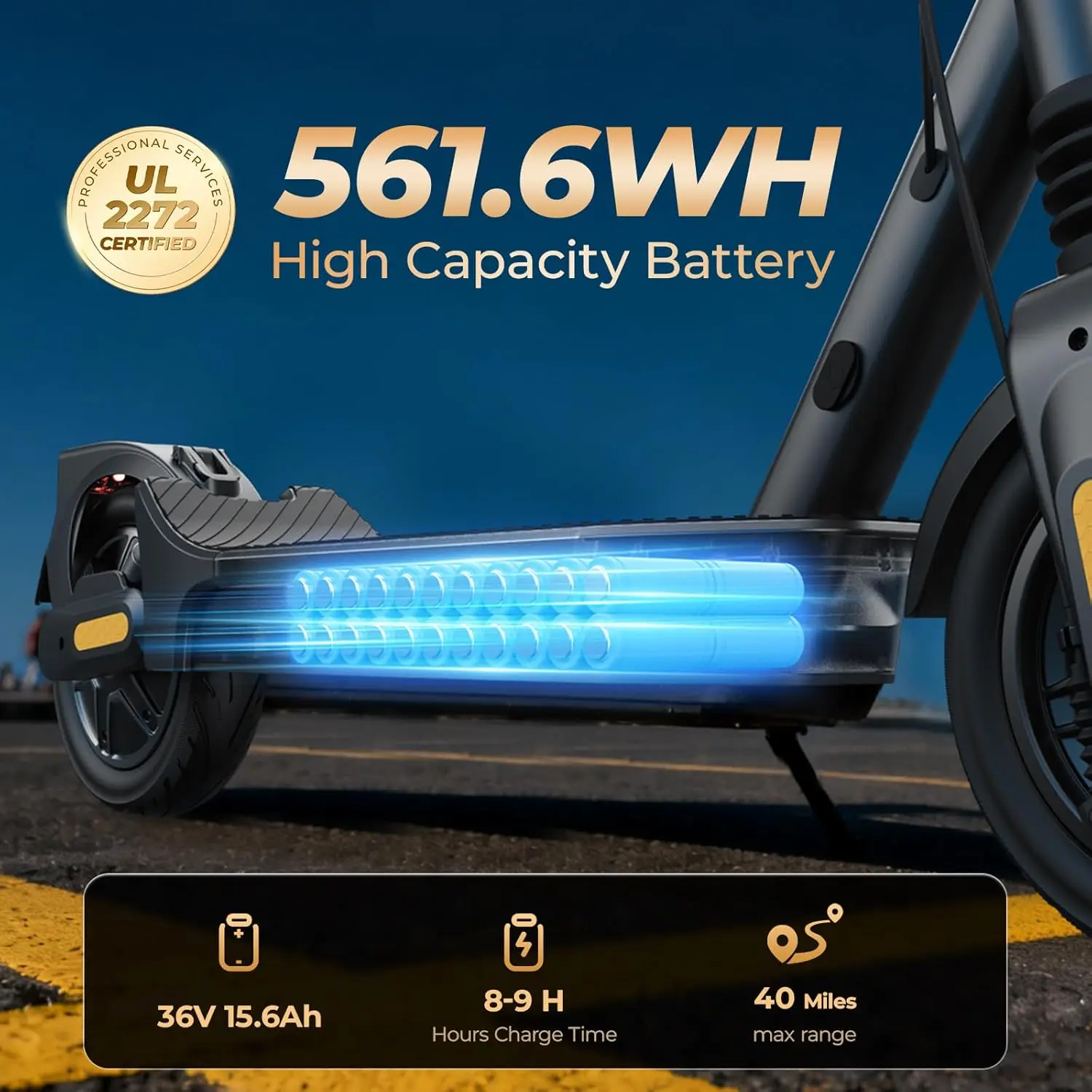 1000W Foldable Long Range E-Scooter 2