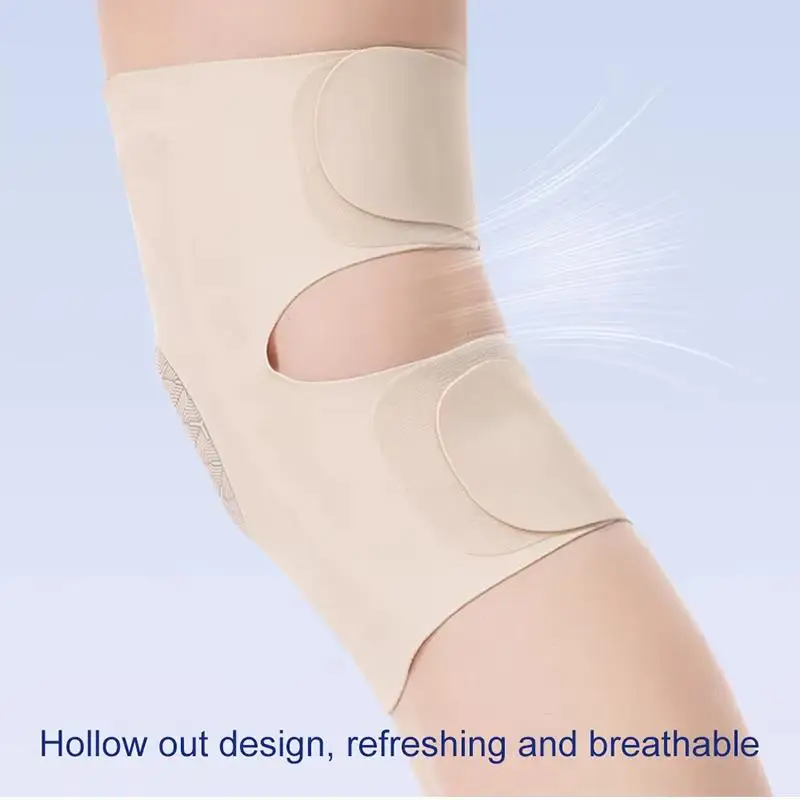 1Pcs Open Sports Knee Pads 1mm Ultra Thin Fabric Soft Side Support Perfect For Running Hiking Basketball Fitness Activities