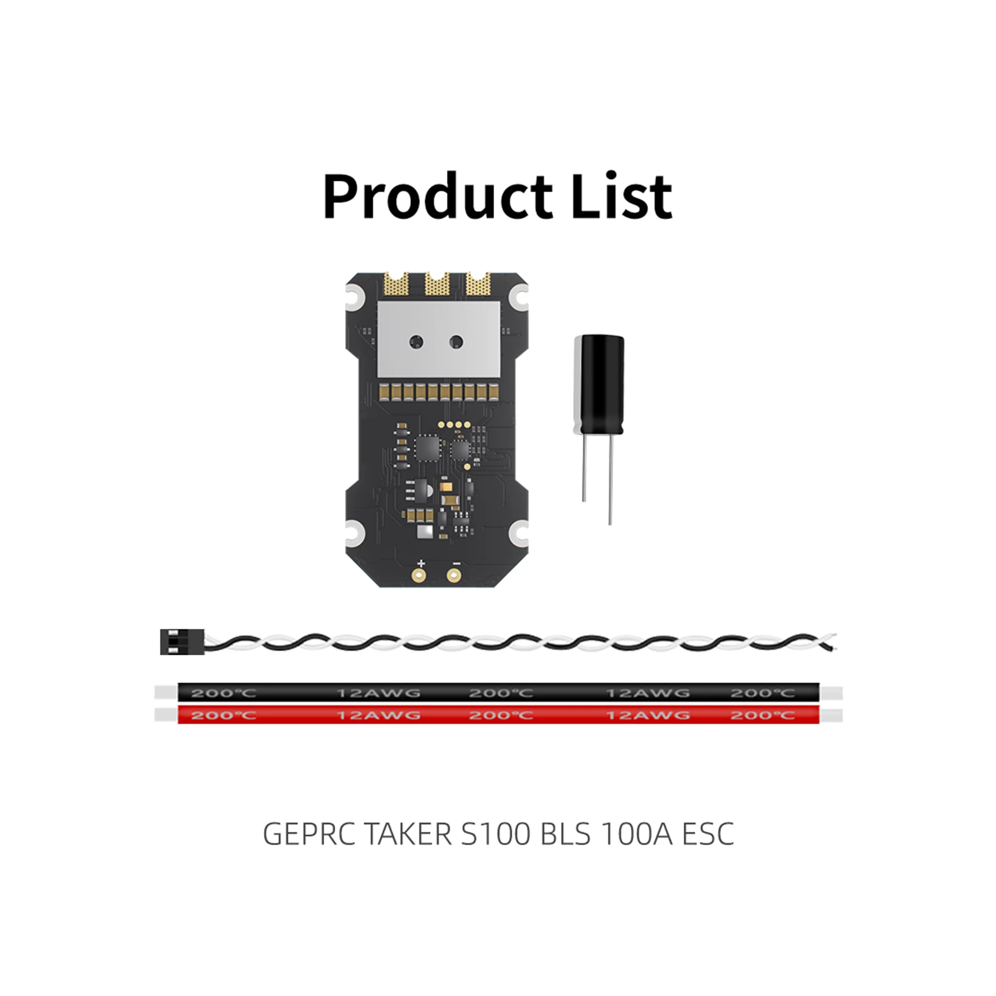 GEPRC TAKER S100 8S BLS 100A ESC 80A PDB Hexacopter Stroomverdeelbord 6-assige Flight Racing FPV Drone