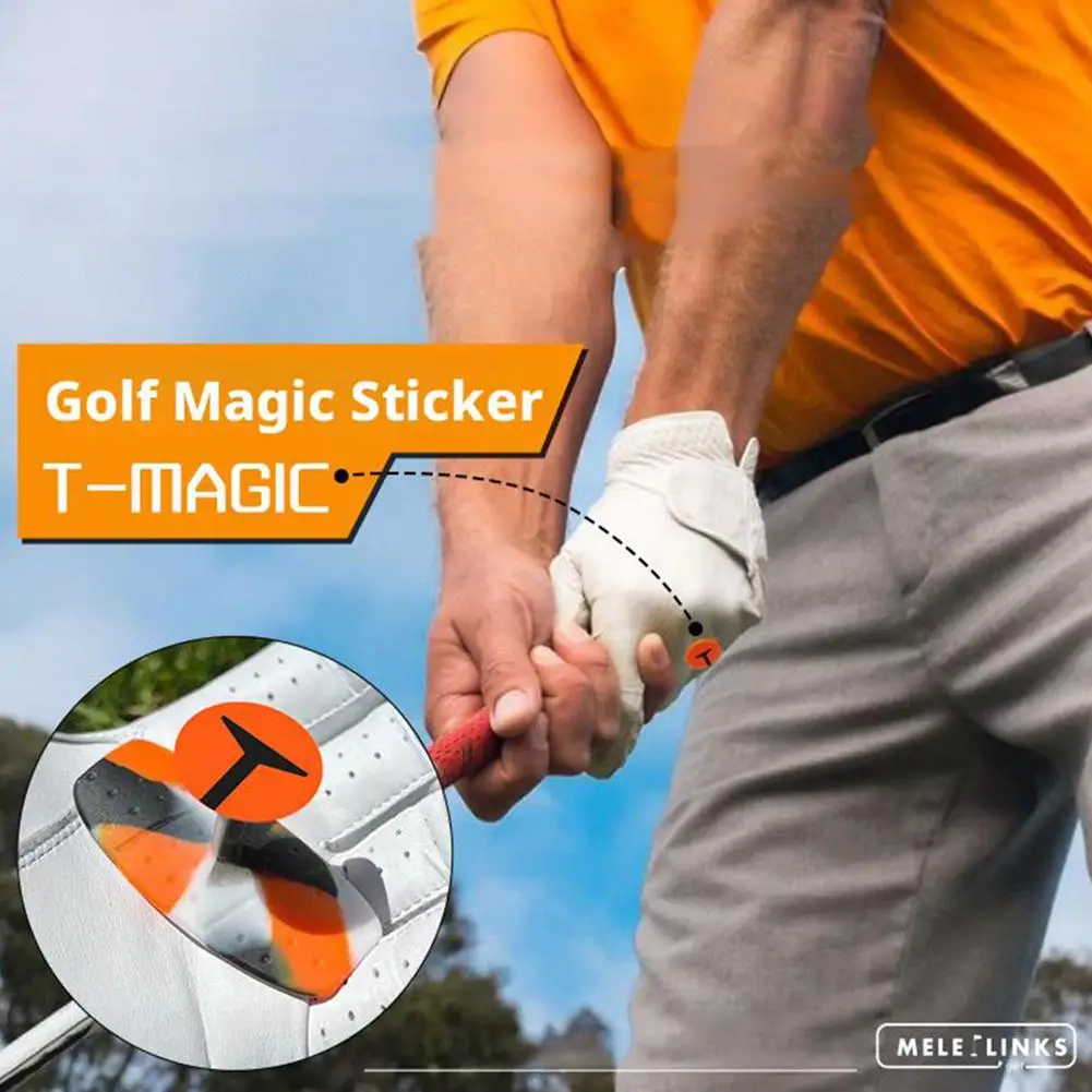 

Golf Grip Sticker Reduced Grip Pressure Golf Swing Trainer with 4 Markers Golf Grip Alignment Tool Golf Grip Training Aid