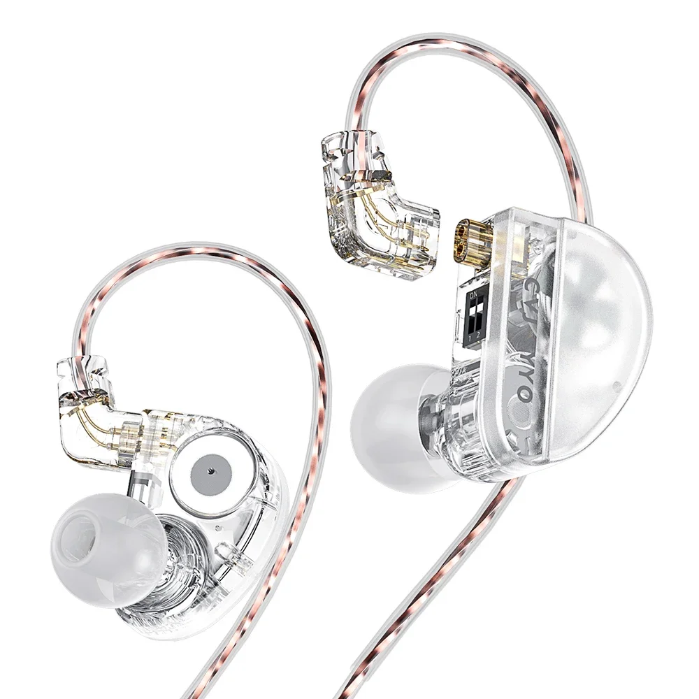 

CVJ Konoka 1 Vibration Driver+1DD+1BA High Fidelity Triple Hybrid in Ear with 4 Acoustic Modes Wired Tuning Switch Headphones