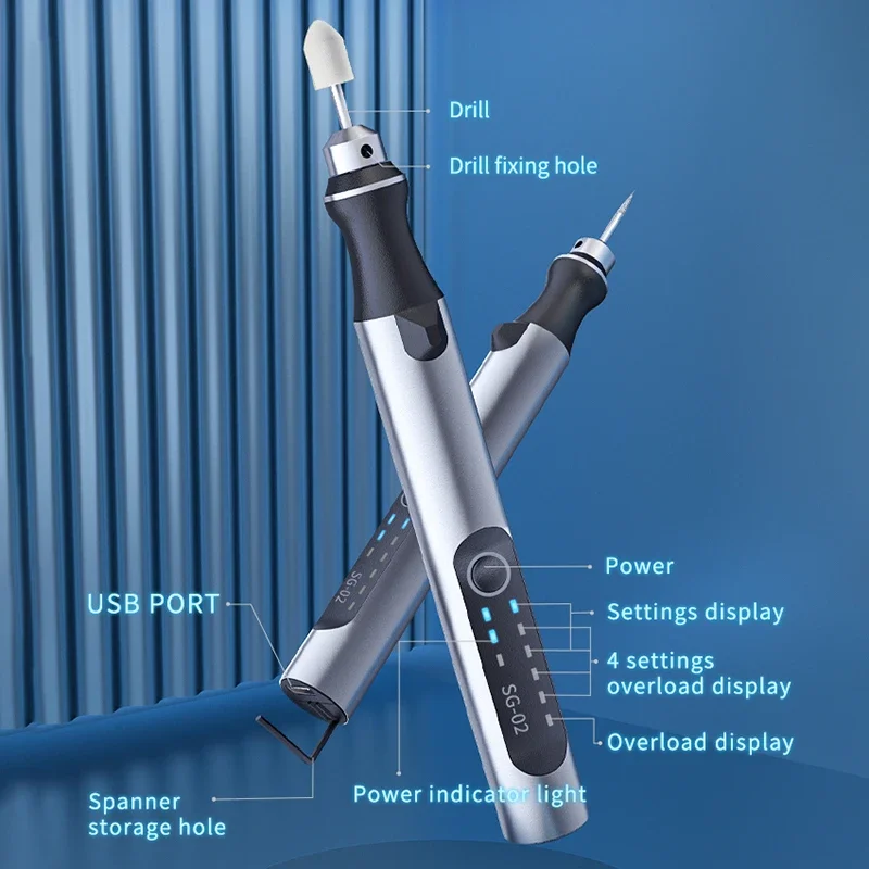 Elektrische Schleifen Maschine QIANLI MEGA-IDEA SG-02 Smart Multifunktionale Polieren Schneiden Stanzen Gravur Wireless Mini Stift