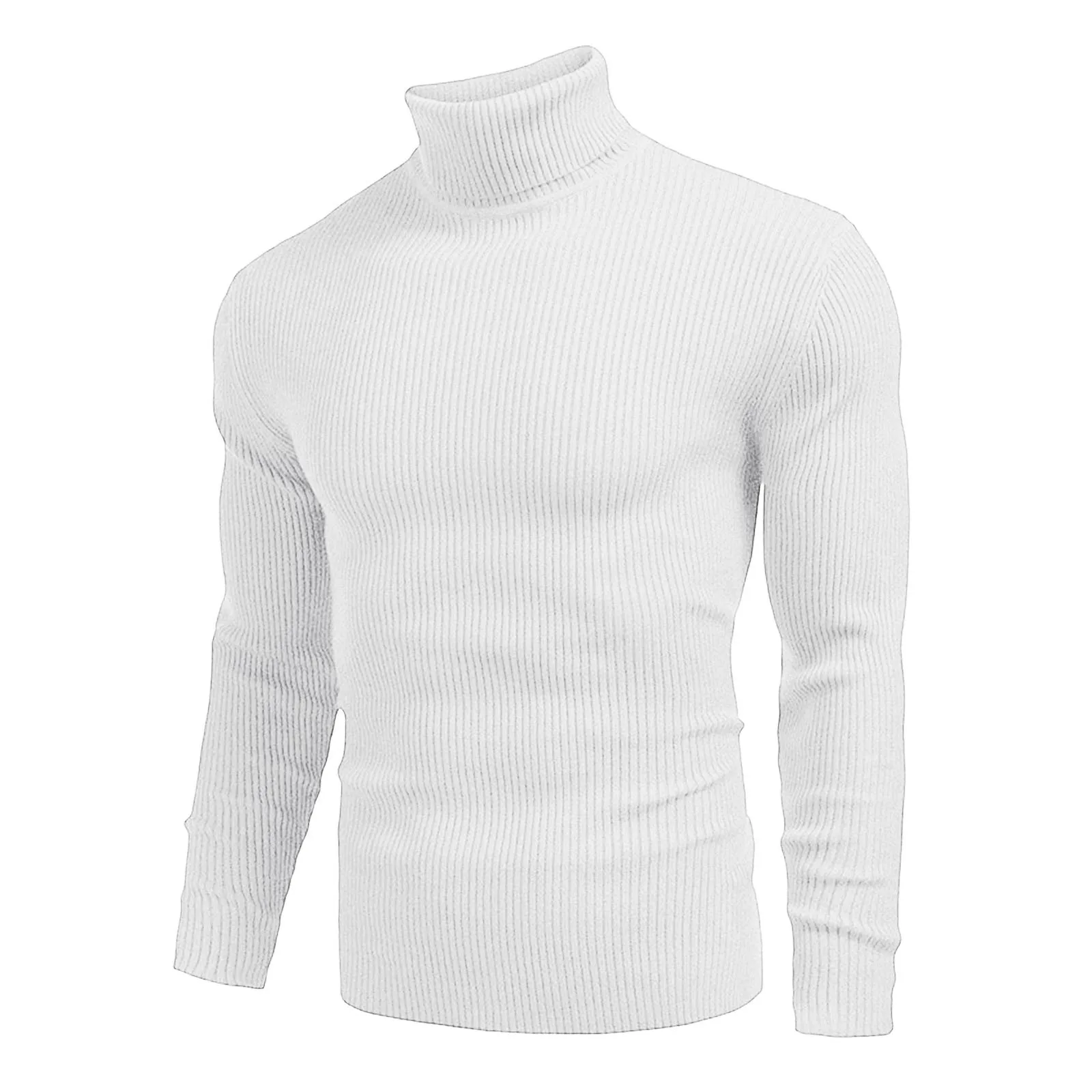 Turtleneck Sweaters For Men Winter Soft Warm Wool Round Neck Knitted Pullover Bottoming Shirt All Matching High Neck Sweaters