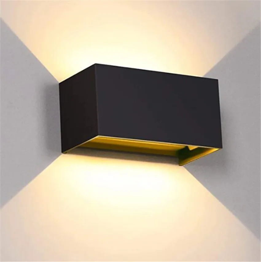 Imagem -04 - Lâmpada de Parede Led para Interior e Exterior Luz de Parede de Alumínio Cubo Montado na Superfície para Jardim ou Varanda à Prova Dágua Ip65