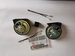 2PCS FIAMM AM80SX SNAIL HORN + 30A 12V RELAY FOR CARS
