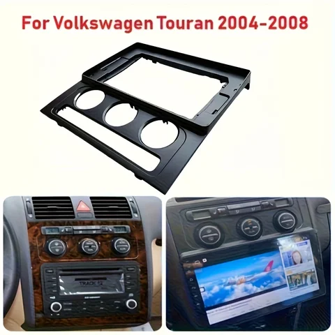 Рамка Для Автомагнитолы Volkswagen Touran 2004-2008, Держатель Стереосистемы, Центральная Консоль, Передняя Панель