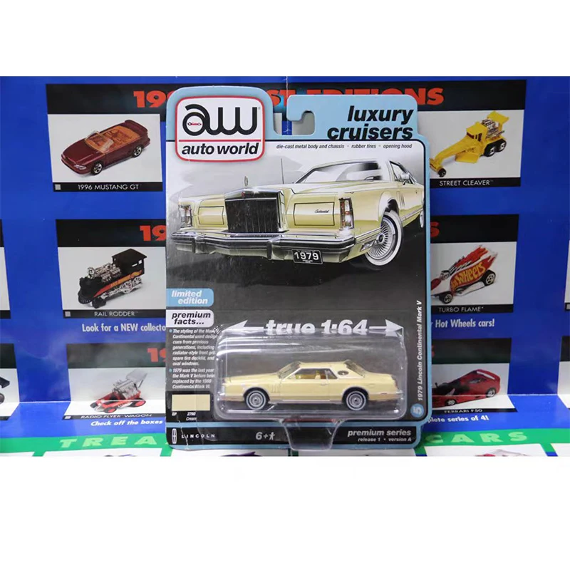 Auto World AW 1/64 Proportion New Style Challenger Rallye Shelby Series Diecast Model  Alloy Car Child Christmas Gift