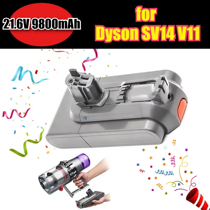 

21.6V 9800mAh Spare Battery Pack for Dyson SV14 V11 Handheld Vacuum Cleaner