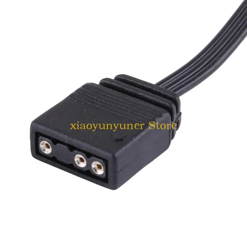 P9JB Durable Adapter Cable for Corsairs QL LL120 ICUE Controller RGB to ARGB Expanion Lighting Cord