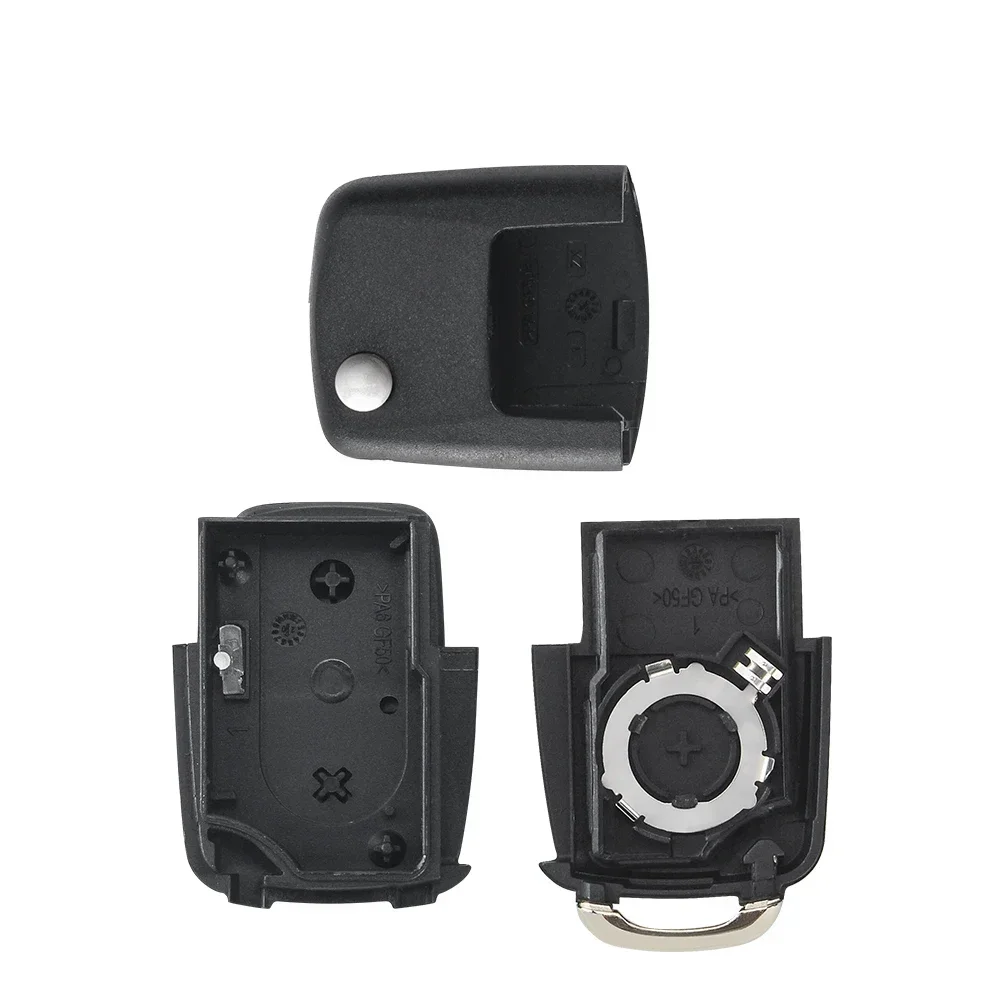 Keyyou-リモートカーキーフリップシェル、3ボタン、vw、フォルクスワーゲン、mk4、ボラ、ゴルフ4、5、6、パサート、ポロ、ボラ、トゥーラン、ブレードなし