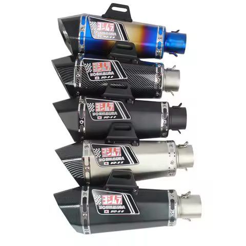 Motorcycle Exhaust Yoshimura Muffler Modify Universal 51MM For NINJA250 300 CBR650R Z650 900 GSXR1000 SV650 ZX4R ZX10 R3 R6 MT07