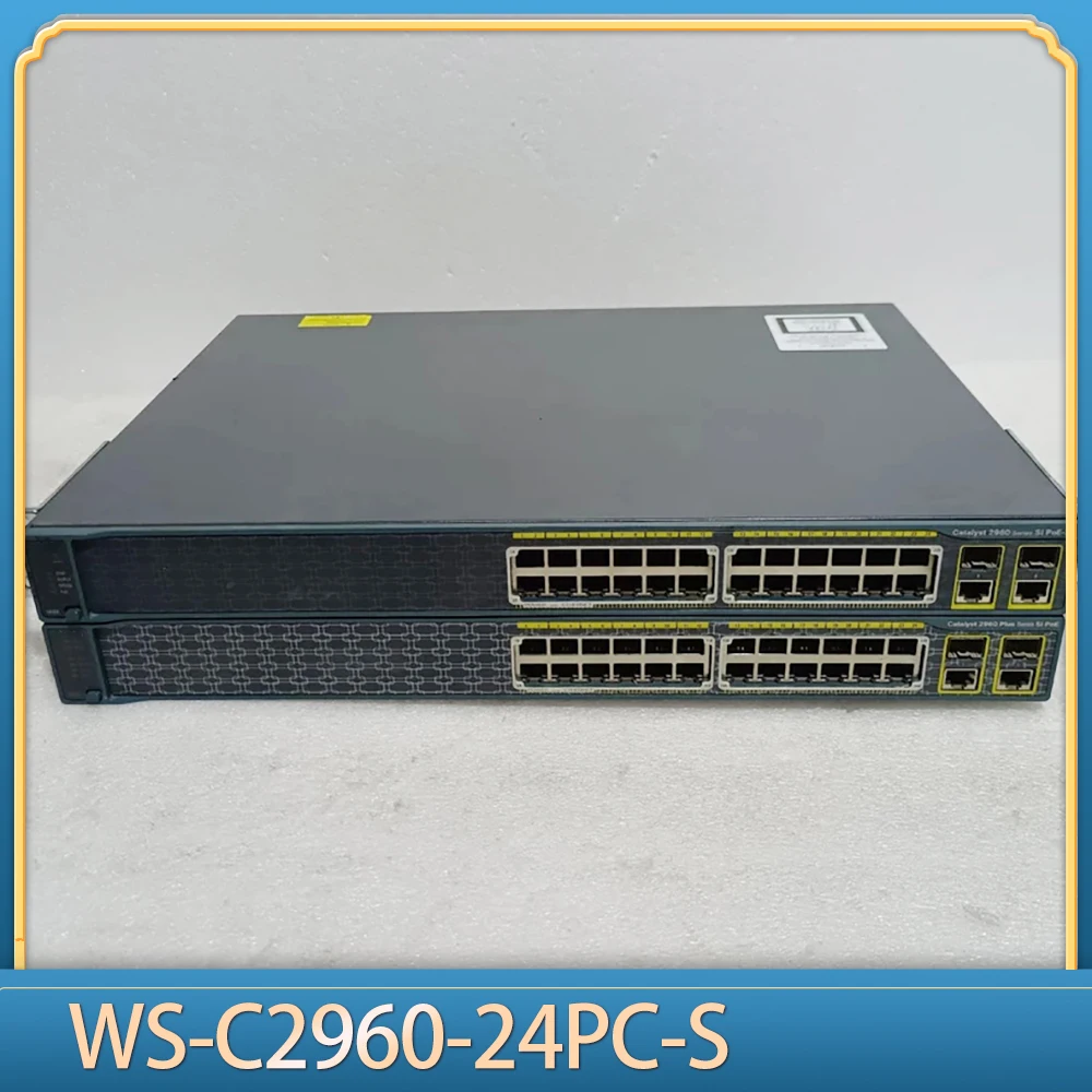 1pcs For Cisco 24-port 100 Mbps POE Switch WS-C2960-24PC-S