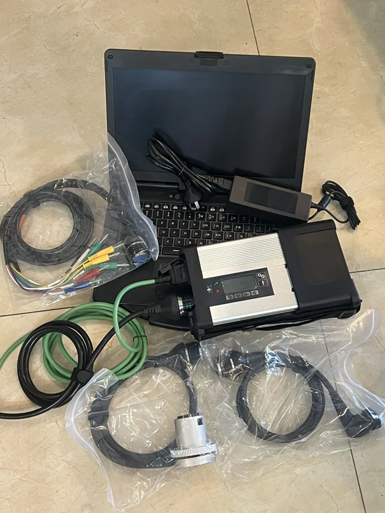 High Chip PCB Mb Star C5 OBD2 Diagnostic Tools 2026.06 Verison Software Installed in Laptop CF53 I5 CPU 8GB RAM